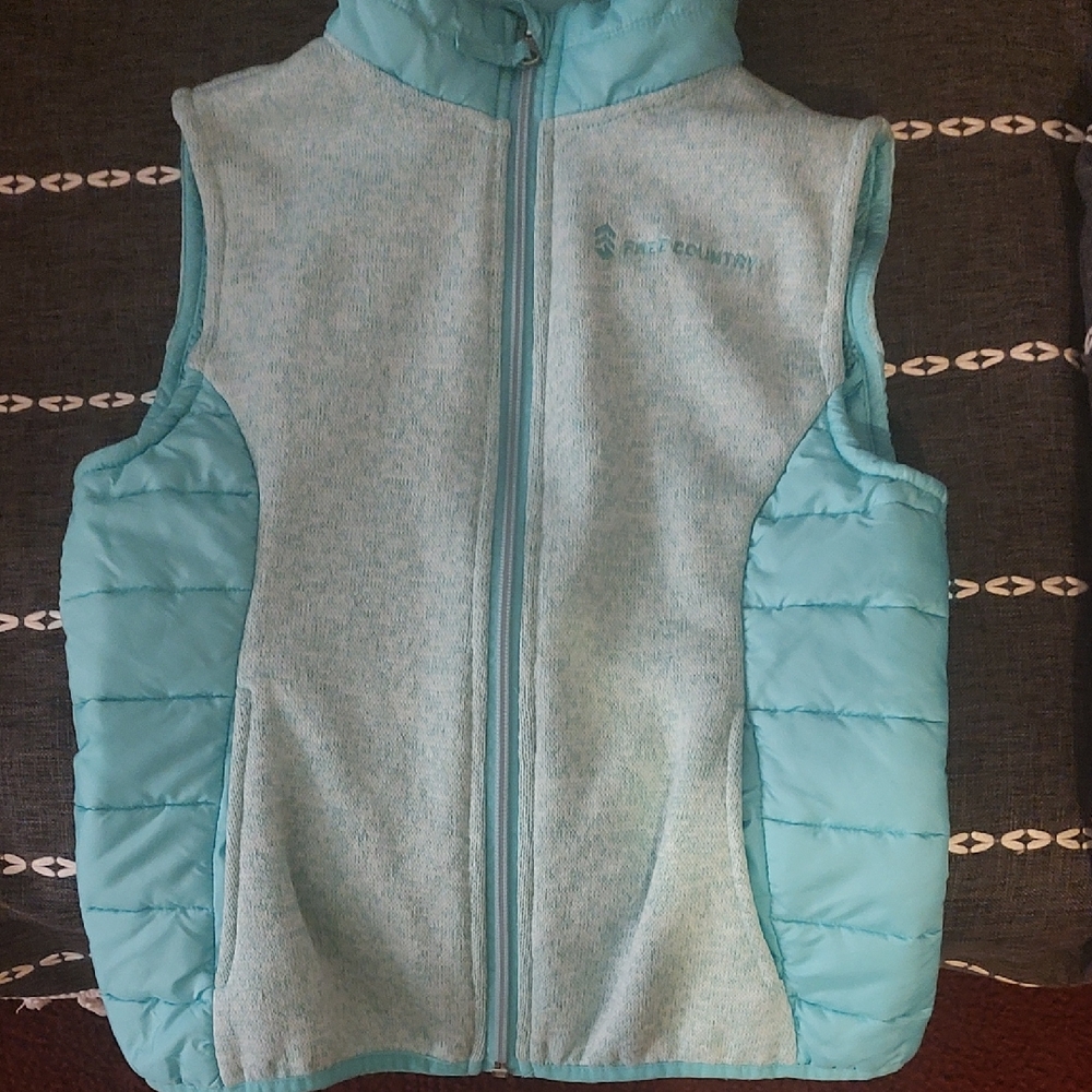 Free Country Light Blue Kids Vest